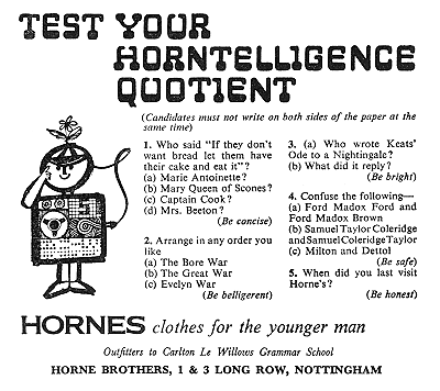 Horntelligence: Adertisement (1967)